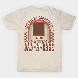 My Dad Jokes In A Dad A Base Retro Funny T-Shirt